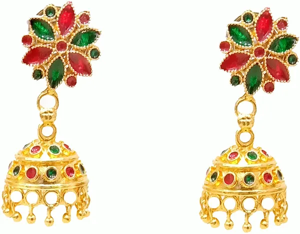 Assamese_Copper_Jhumka_Earring_For_Girls_&_Women